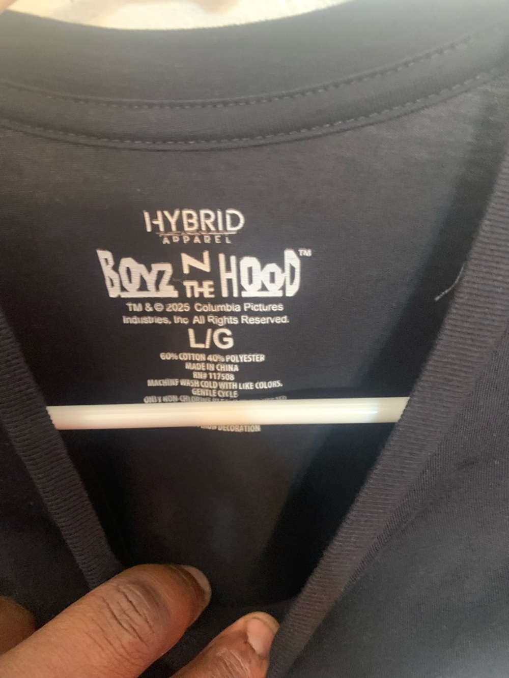 Hybrid Apparel Black 'Boyz N The Hood' Graphic Tee